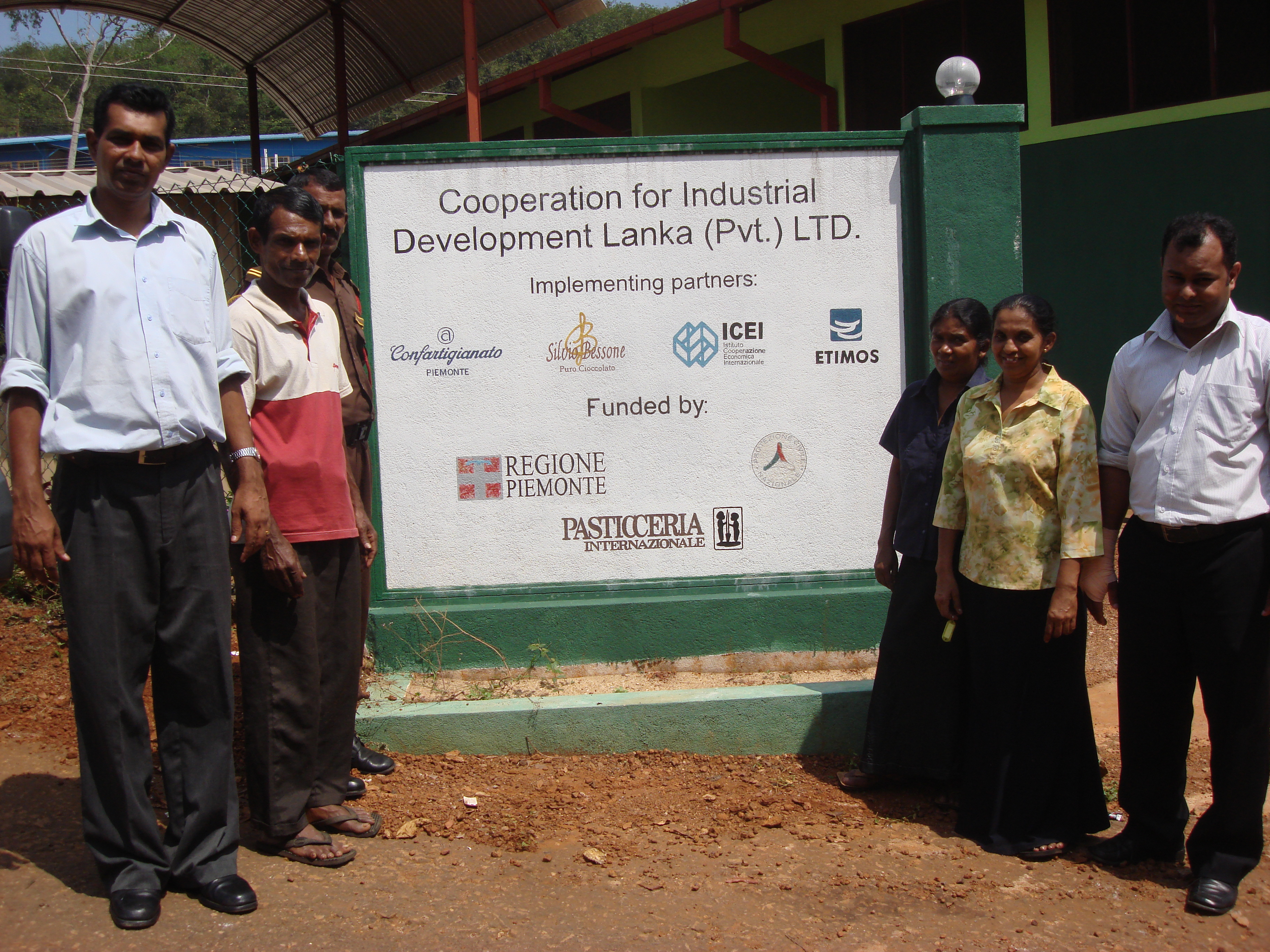 Silvio Bessone's cocoa processing center in Sri Lanka