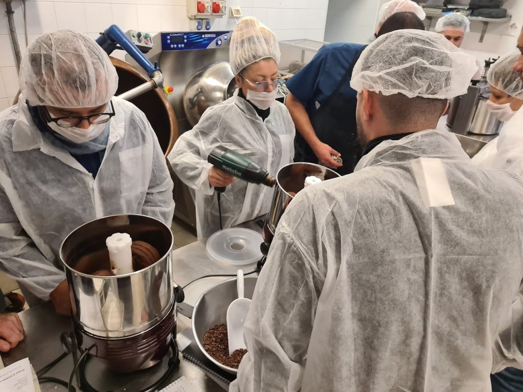 Students produce with Silvio Their Chocolate
